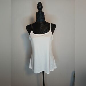 Doublju White Fitted Sleeveless Camisole